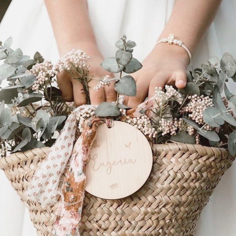 Bola - Nombre script - Flores