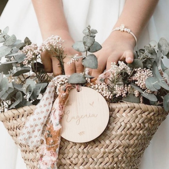 Bola - Nombre script - Flores