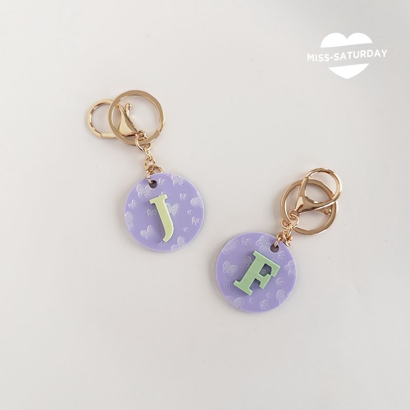 Llaveros Mariposas lila