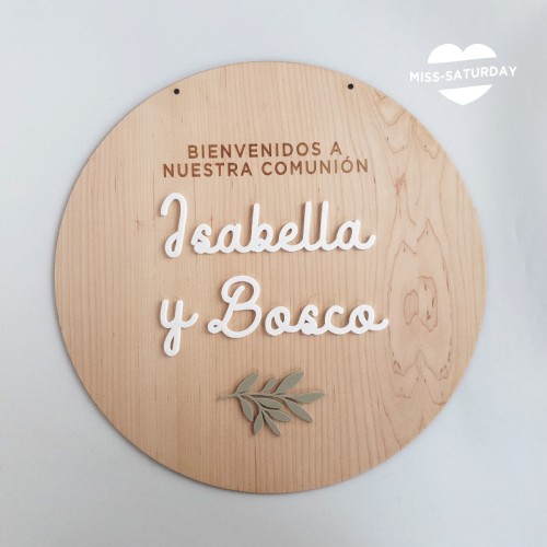 Cartel de bienvenida comunión