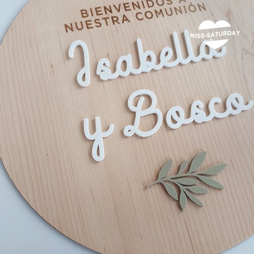 Cartel de bienvenida comunión 2