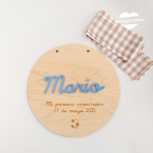 Cartel silla del protagonista colección futbol azul