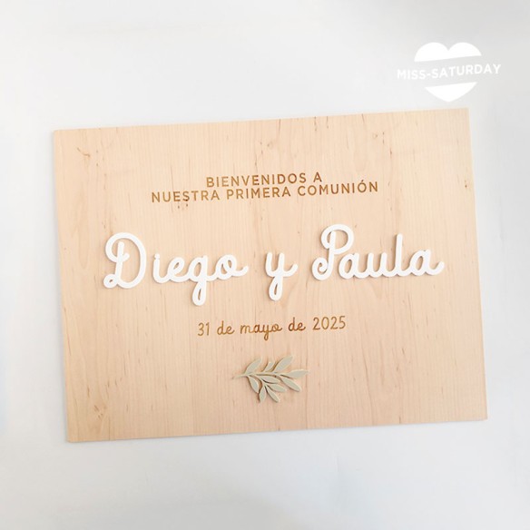 Cartel de bienvenida Comunión