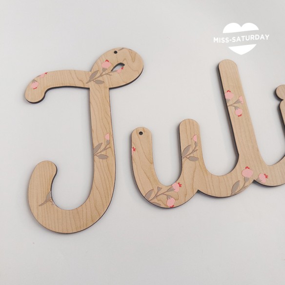 Nombre troquelado - Colec. Florecitas