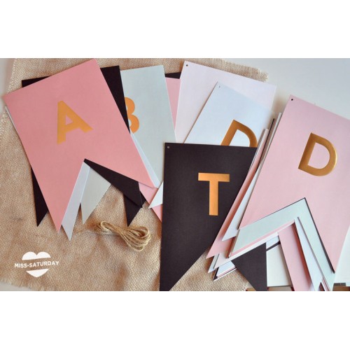 Banderines colores y oro