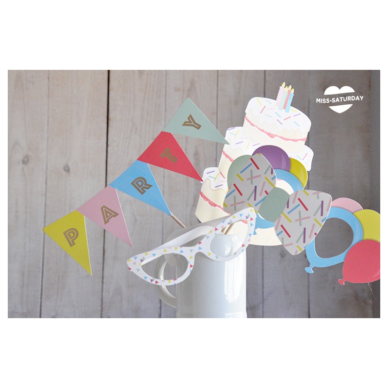 10 palillos Photocall Party