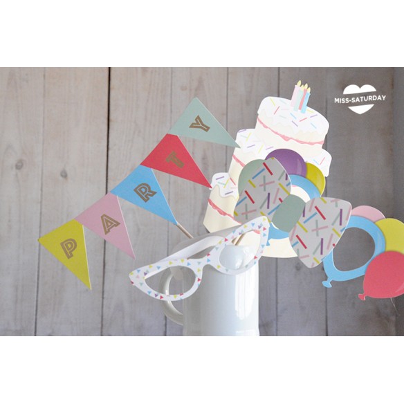 10 palillos Photocall Party