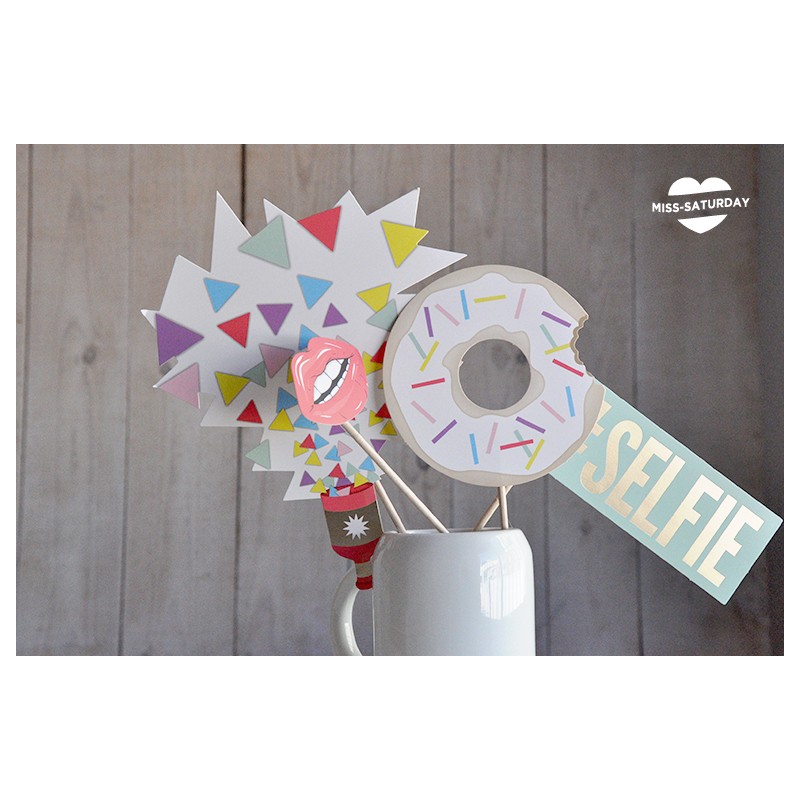 10 palillos Photocall Party