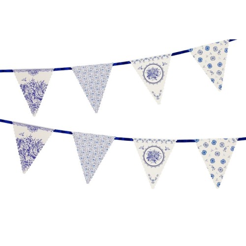 Banderin azul y blanco