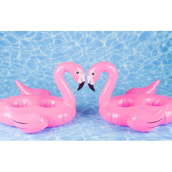 Flamenco Hinchable Sujeta Bebidas