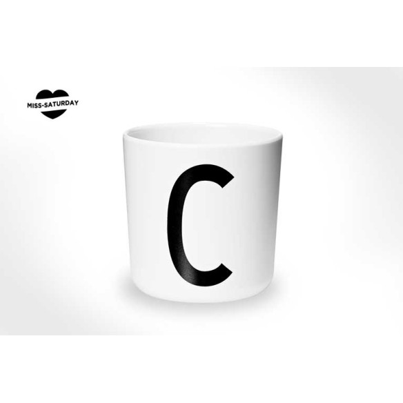 Vaso melamina - Letra C