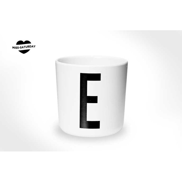 Vaso melamina - Letra E