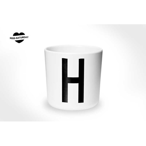Vaso melamina - Letra H