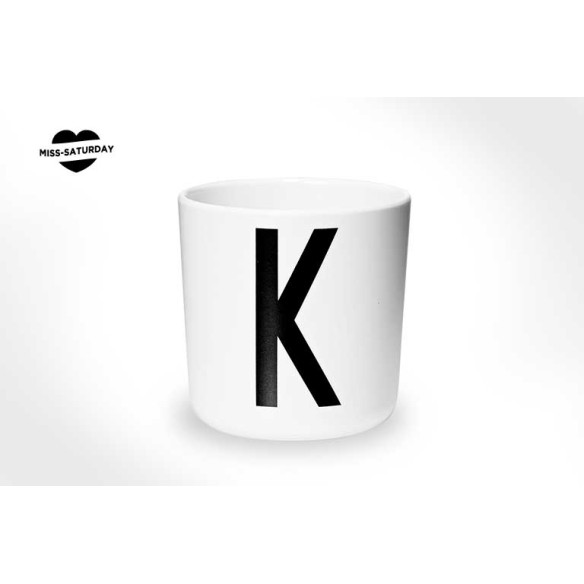 Vaso melamina - Letra K
