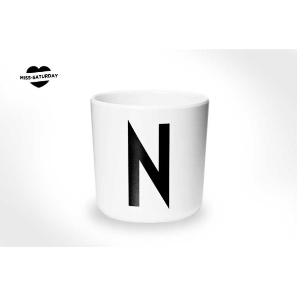 Vaso melamina - Letra N