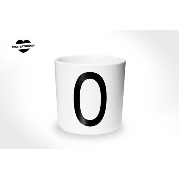 Vaso melamina - Letra O