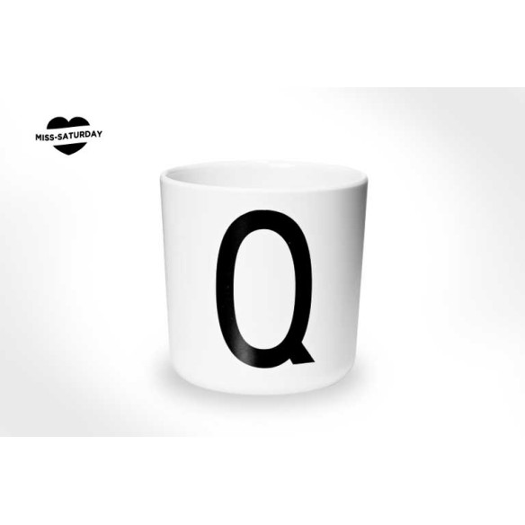 Vaso melamina - Letra Q