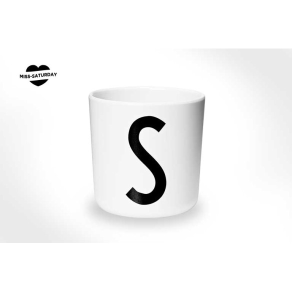 Vaso melamina - Letra S