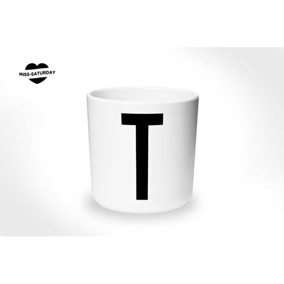 Vaso melamina - Letra T