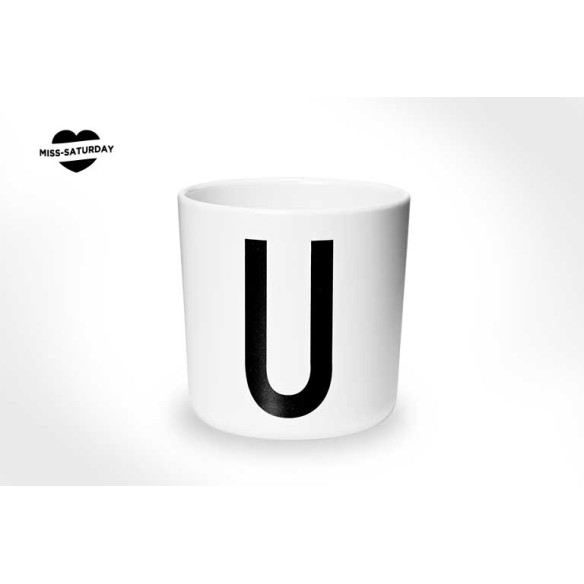 Vaso melamina - Letra U