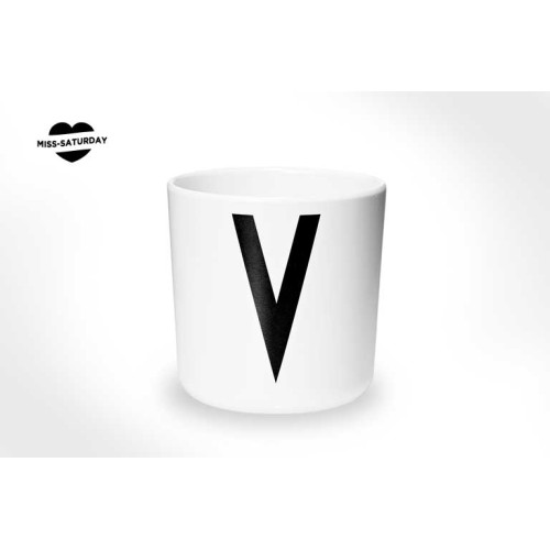 Vaso melamina - Letra V