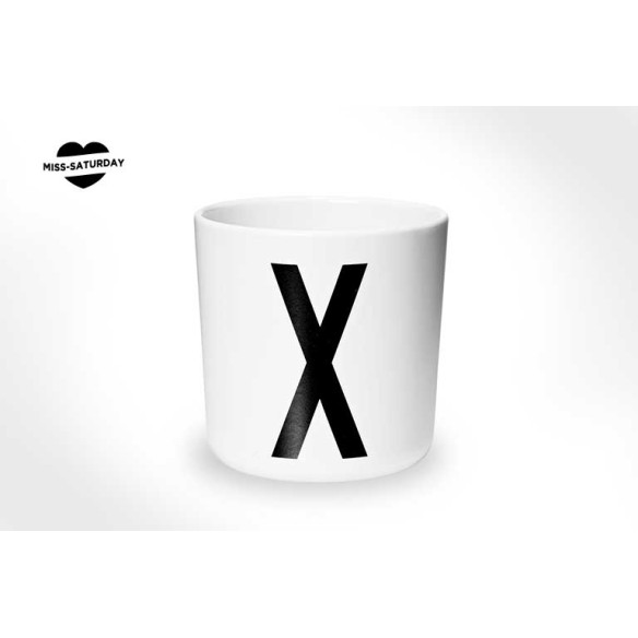 Vaso melamina - Letra X