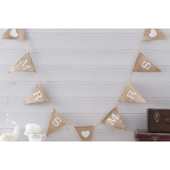 Guirnalda Yute Mrs & Mrs