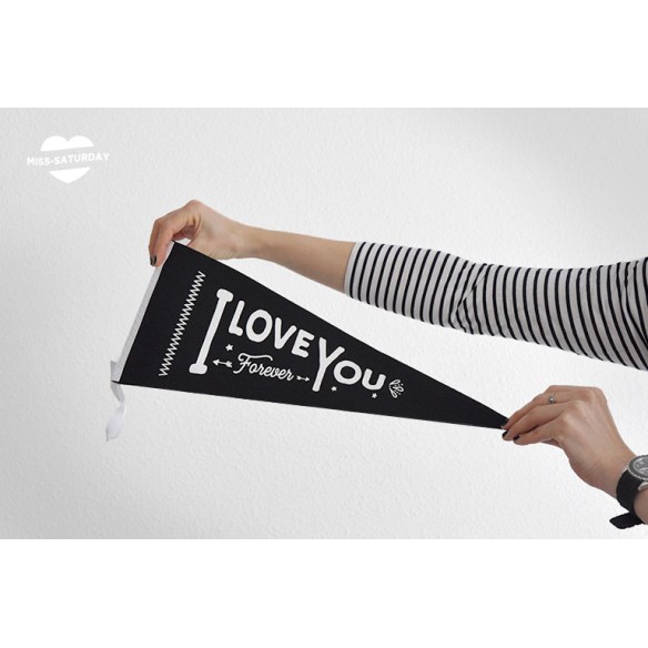 Banderín I love you