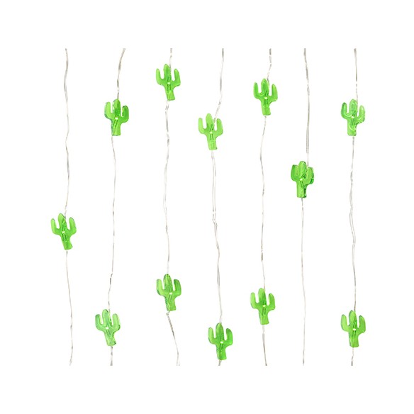 Guirnalda luces mini cactus