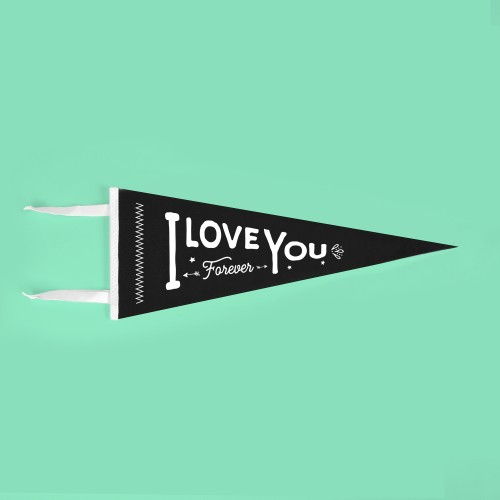 Banderín I love you