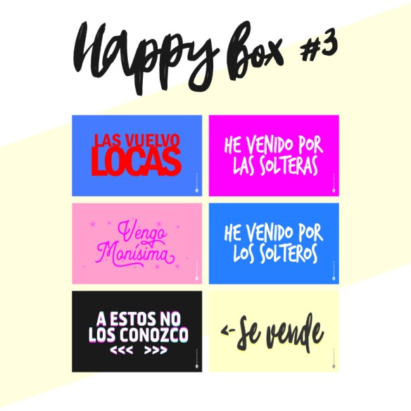 6 Carteles photocall Happy 3