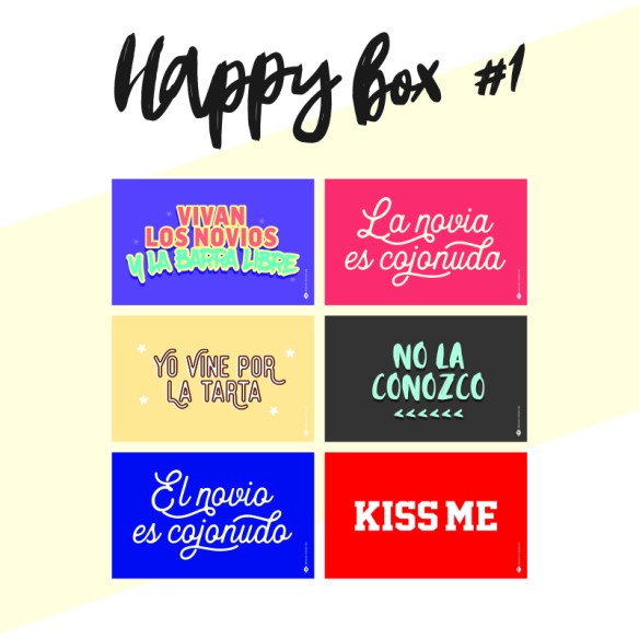 6 Carteles photocall Happy 1