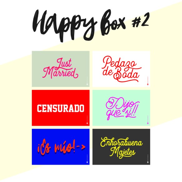 6 Carteles photocall Happy 2