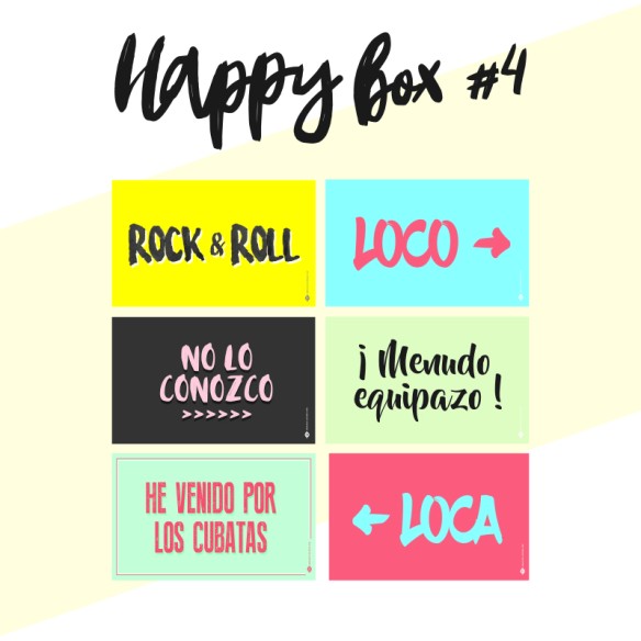 6 Carteles photocall Happy 4