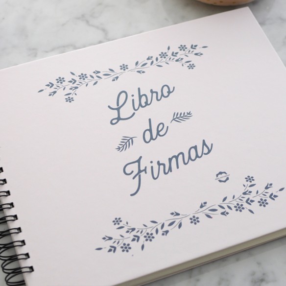 Álbum Fleurs rosa palo