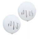 Dos globos gigantes Mr Mrs