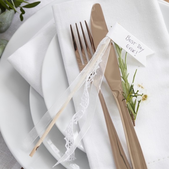 10 palitos con cintas