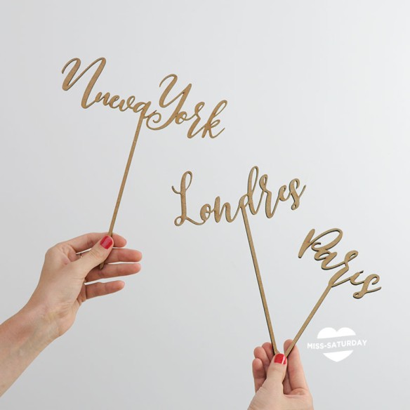 Nombres de mesa lugares del mundo