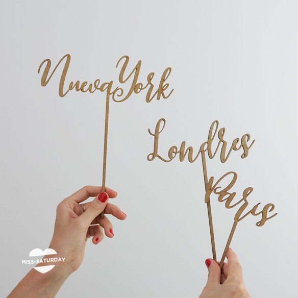 Nombres de mesa lugares del mundo