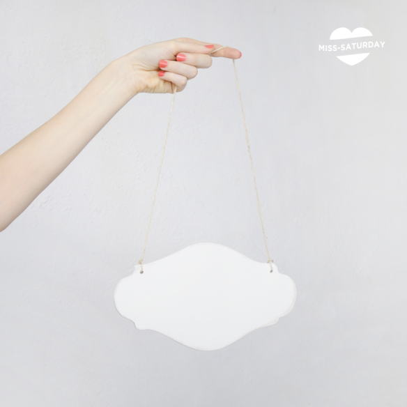 Cartelito de madera personalizable