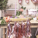 Guirnalda Tassel oro rosa