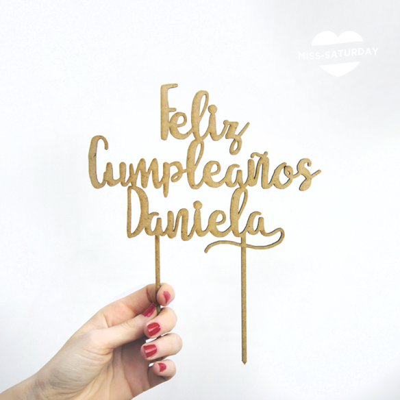 Topper personalizado cumpleaños