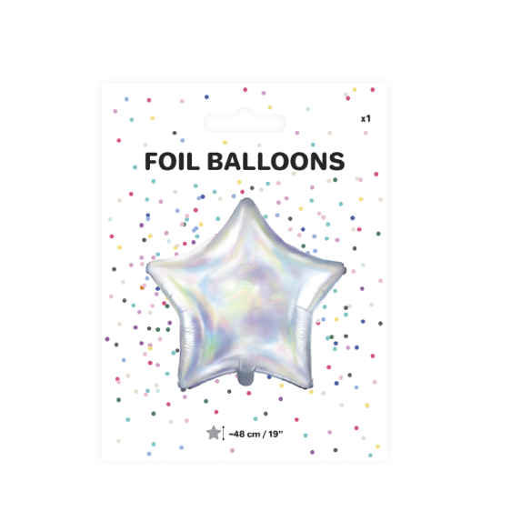 Globo iridiscente estrella