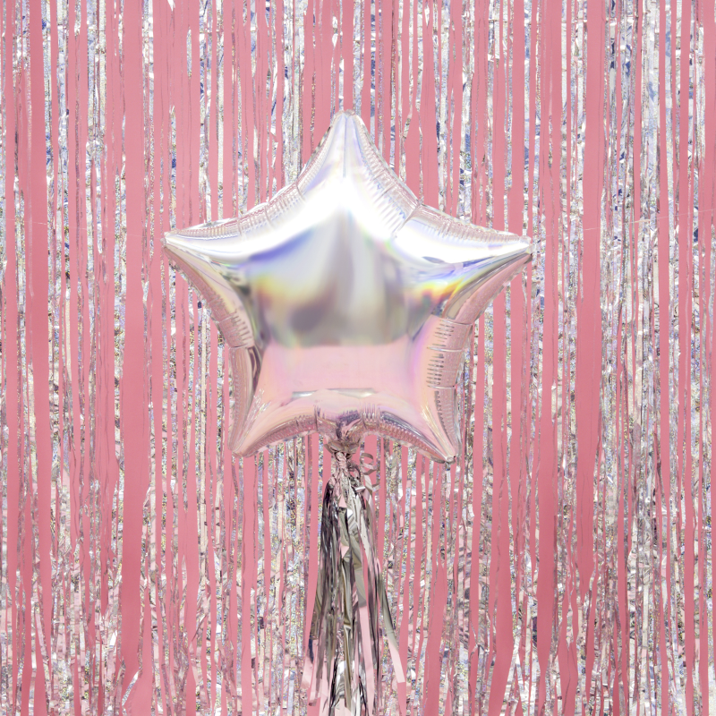 Globo iridiscente estrella