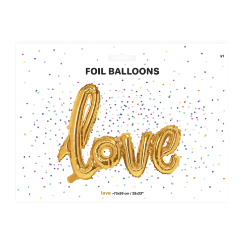 Globo Love dorado 2