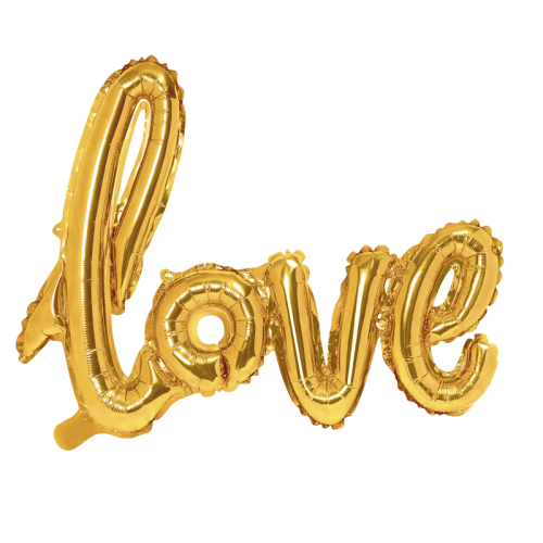 Globo Love dorado