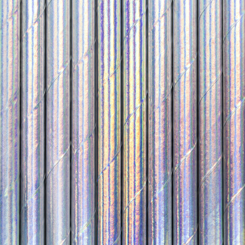 10 Cañitas Iridiscente