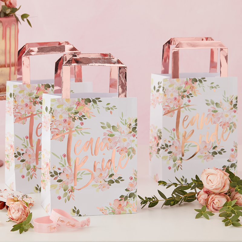 5 Bolsas despedida floral