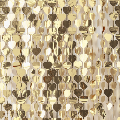 Fondo de corazones dorados 2