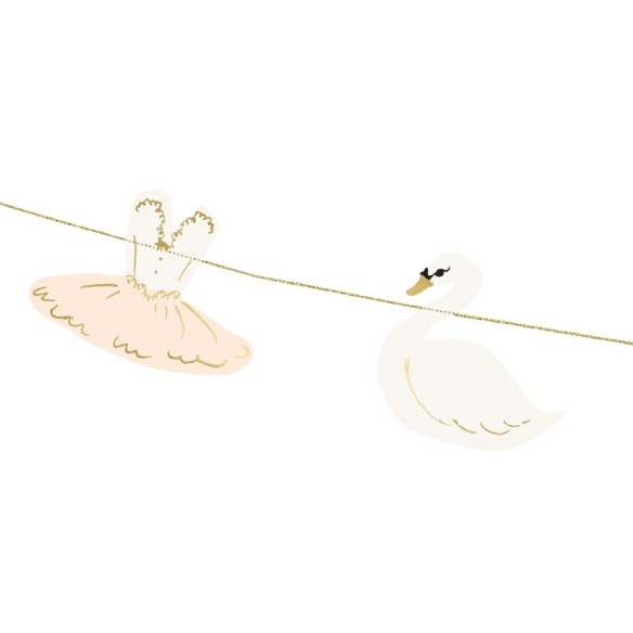 Guirnalda bailarinas y cisnes